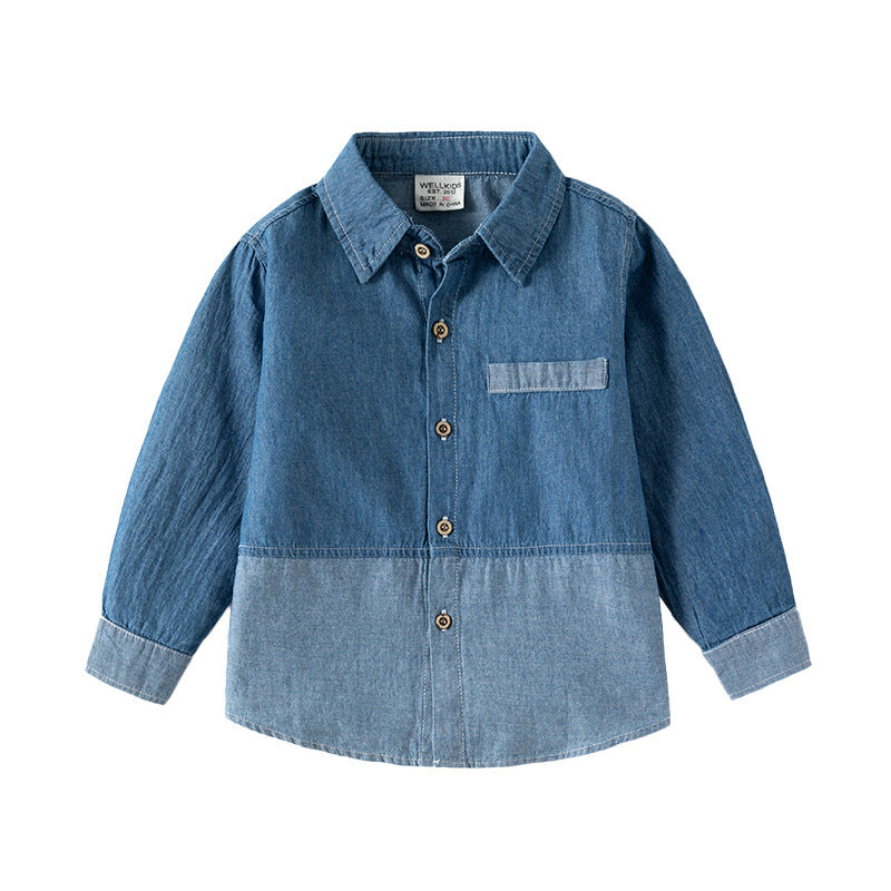 Denim Duo Top