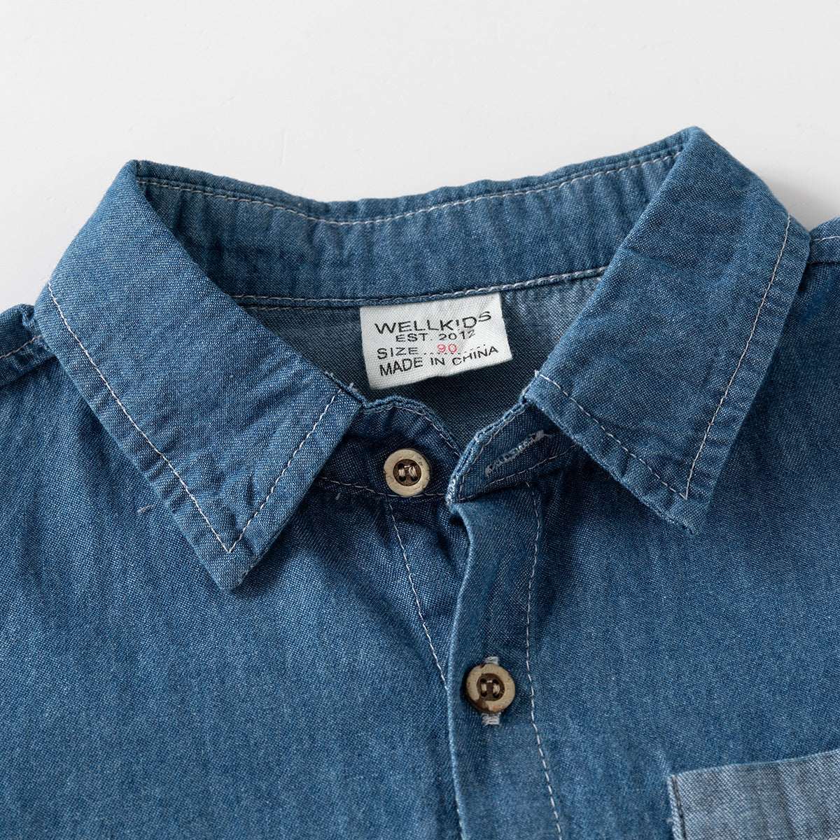 Denim Duo Top