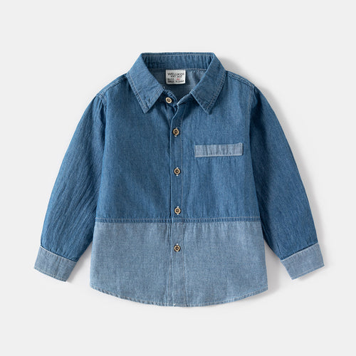 Denim Duo Top